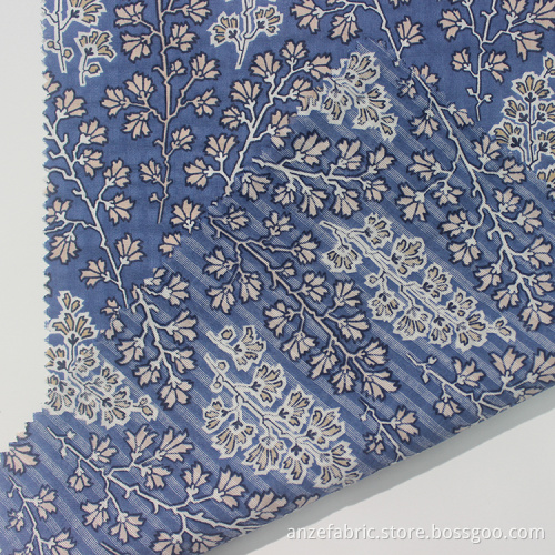 Recycled 85gsm 100% Cotton Seersucker Fabric for Dress
